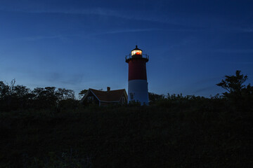Nauset Lighthouse in Cape Cod-Massachusetts