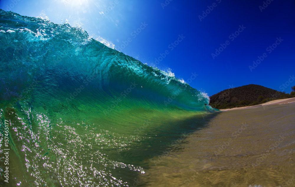 Wall mural big bright beautiful ocean wave