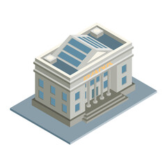 isometric  building icon