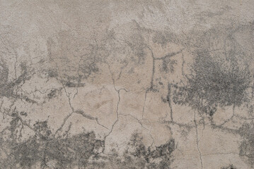 cracks in old plaster wall, chipped paint, gray background, abstract concrete, texture