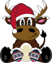 Cute Santa Claus Reindeer - 157467393