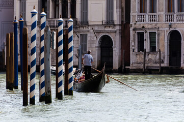 Gondolier, Grand Canal, Venice Italy
