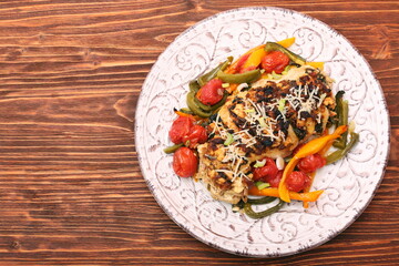 chicken breast stuffed feta cheese and herbs