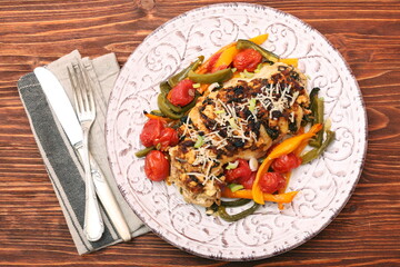 chicken breast stuffed feta cheese and herbs