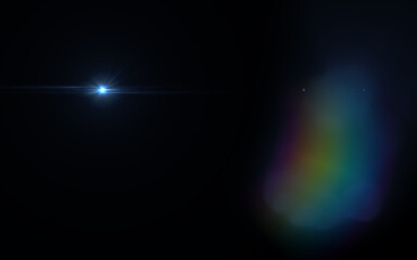Abstract natural lens flare. Rays background