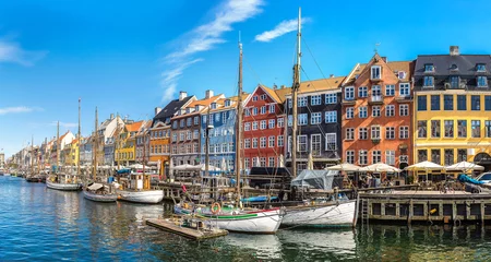 Deurstickers Nyhavn-wijk in Kopenhagen © Sergii Figurnyi
