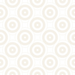 Vector seamless geometric pattern composed with circles and lines. Modern stylish rounded stripes texture. Repeating abstract background