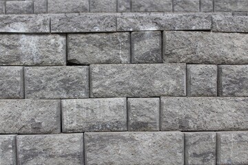 Stone brick wall