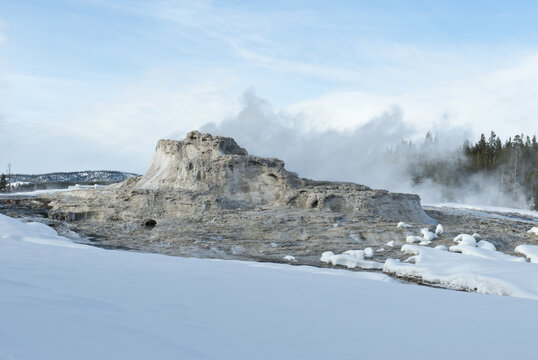 Castle Geyser, Winter, Yellowstone NP