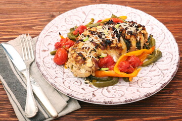 chicken breast stuffed feta cheese and herbs