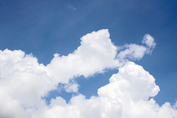 Naklejka na ściany i meble blue sky with clouds background, texture.