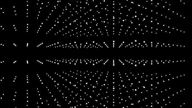 4K cube box dot particle,Abstract fractal point geometry.intersecting creativity,virtual artistic cosmos,dynamic perspective geometry space,pinstripe structure,computing progress.