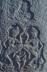 Fototapeta na wymiar Apsara in Bayon,Angkor thom, Siem Reap,Combodia