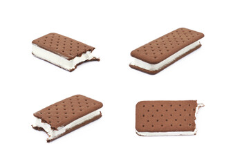 Ice cream sandwich isolated