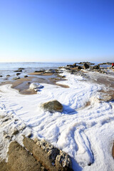 Winter seaside scenery