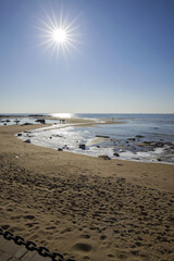Winter seaside scenery