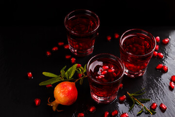 Delicious pomegranate cocktail