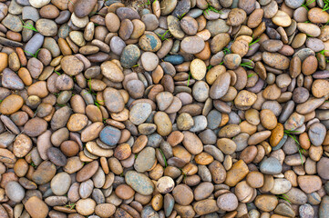 Brown River Pebbles Background