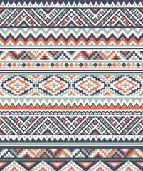 Seamless Ethnic pattern textures. Navajo geometric print. Rustic decorative ornament. Abstract geometric pattern. Native American pattern. Ornament for the design of clothing