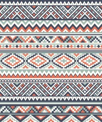 Seamless Ethnic pattern textures. Navajo geometric print. Rustic decorative ornament. Abstract geometric pattern. Native American pattern. Ornament for the design of clothing