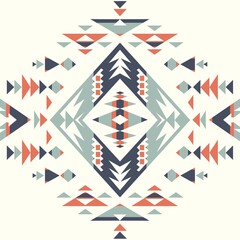 Ethnic pattern textures. Navajo geometric print. Rustic decorative ornament. Abstract geometric pattern. Native American pattern. Ornament for the design of clothing