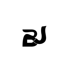 letter BJ logo vector