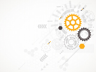 Abstract technological background. Vector illustration.