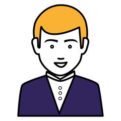 businessman worker isolated icon vector illustration design