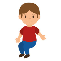 little boy avatar character vector illustration design