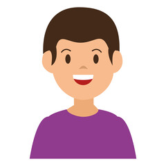 young man avatar character vector illustration design
