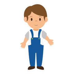 little boy avatar character vector illustration design