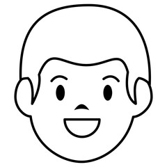 little boy avatar character vector illustration design