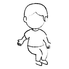 little boy avatar character vector illustration design