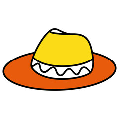 male tourist hat icon vector illustration design