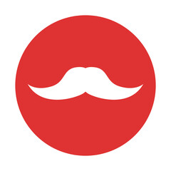 Vintage gentleman mustache icon vector illustration graphic design