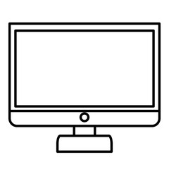computer desktop isolated icon vector illustration design