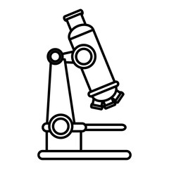 microscope laboratory isolated icon vector illustration design