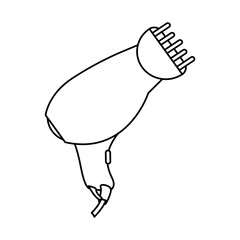 Hair dryer equipment icon vector illustration graphic design