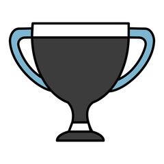 trophy cup isolated icon vector illustration design
