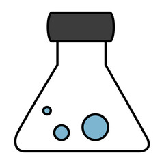 tube test isolated icon vector illustration design