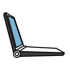 computer laptop isolated icon vector illustration design