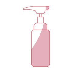 Hairdressing dispenser bottle icon vector illustration graphic design