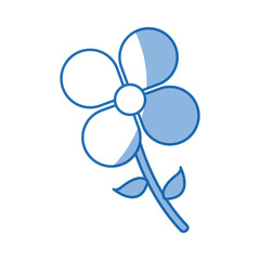 flower nature garden botanic decoration linear vector illustration