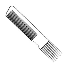 Hairdressing brush accesory icon vector illustration graphic design