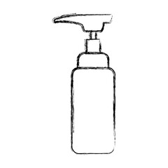 Hairdressing dispenser bottle icon vector illustration graphic design