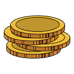 coins money isolated icon vector illustration design