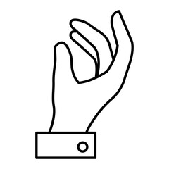 hand human isolated icon vector illustration design