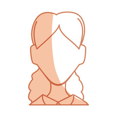 Anonymous faceless, woman icon vector illustration graphic design