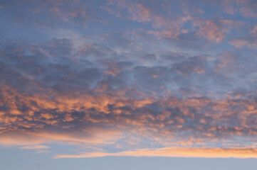 Sky Clouds Blu Sunset