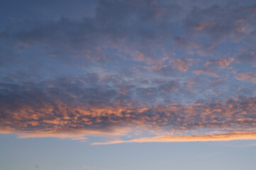 Sky Clouds Blu Sunset
